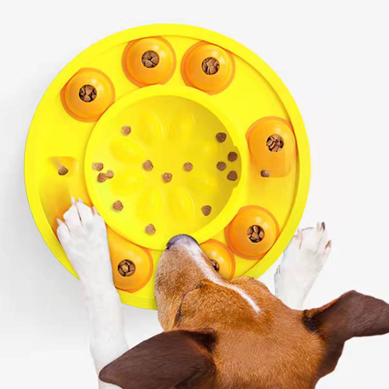 Dog Puzzle Slow Feeder Interactive IQ Toy Bowl