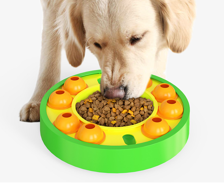 Dog Puzzle Slow Feeder Interactive IQ Toy Bowl