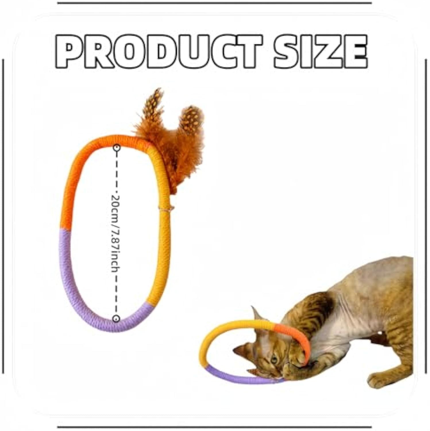 Cotton Rope Cat Toys Catnip Toys With Feather