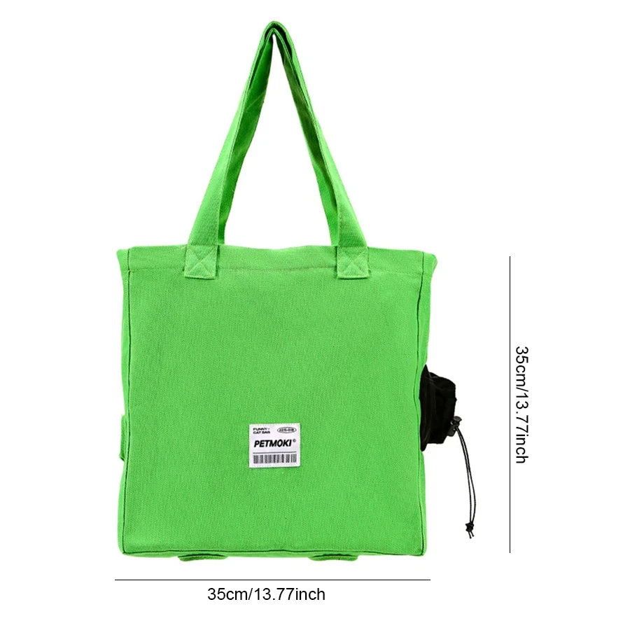 Large Canvas Pet Carrier Shoulder Bag
