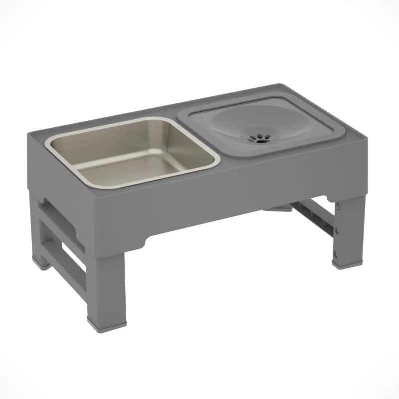 Adjustable Double Elevated Dog Bowls