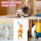 Cat Wand Toys Interactive Cat Toys With Catnip Fish