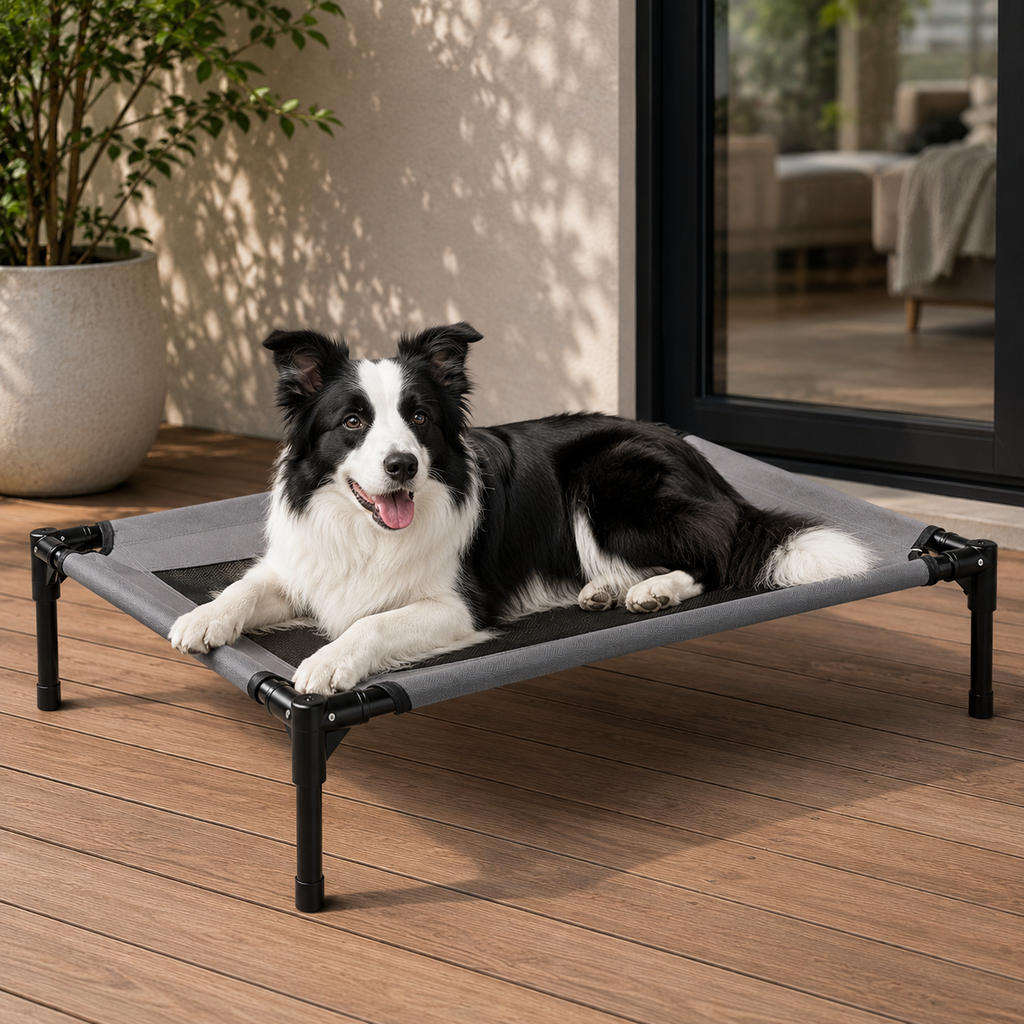 Elevated Oxford Dog Trampoline Bed