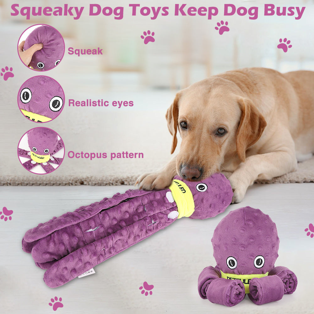 Plush Octopus Dog Snuffle Toy