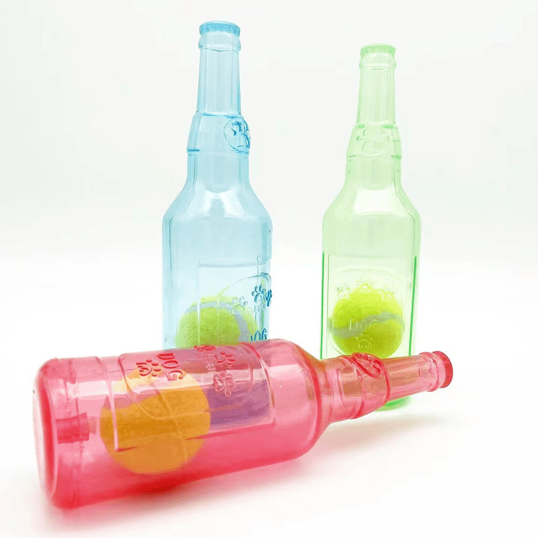 Water Bottle Dog Toy Squeaky Dog Toys For Aggressive Chewers