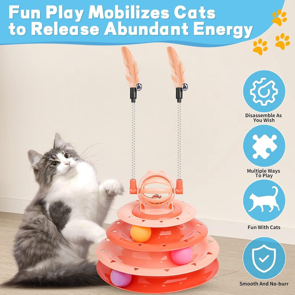 Cat Puzzle & Ball Toy