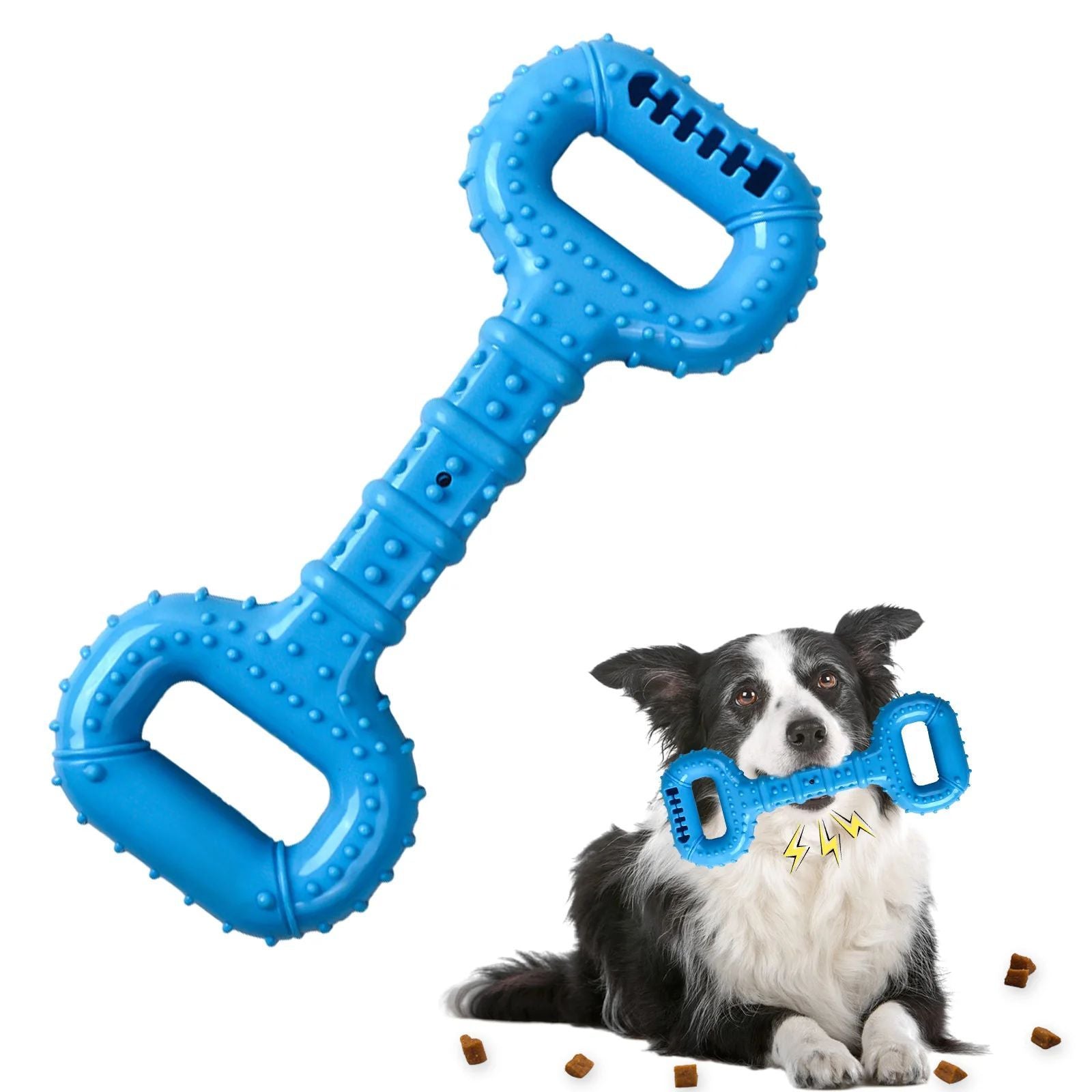 Interactive Dog Bone Toys With Pull Band, Dog Teething Toy