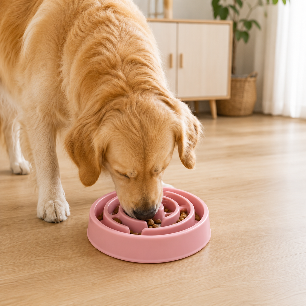 Non-Slip Slow Feeder Dog Bowl