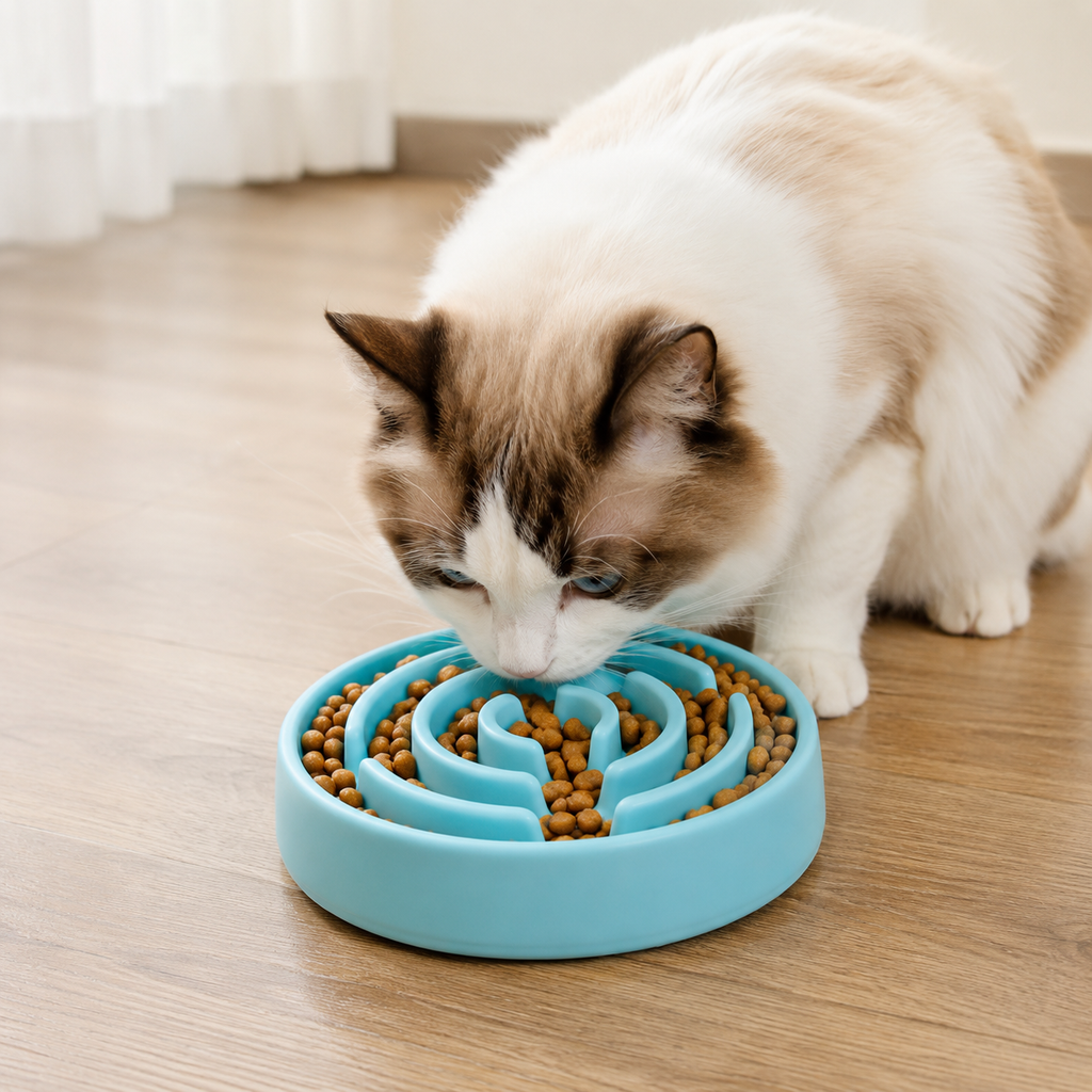 Non-Slip Slow Feeder Dog Bowl