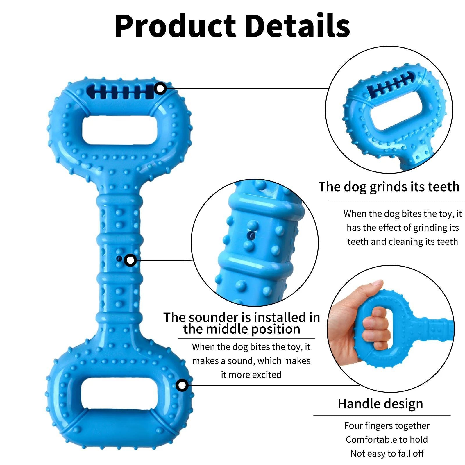 Interactive Dog Bone Toys With Pull Band, Dog Teething Toy