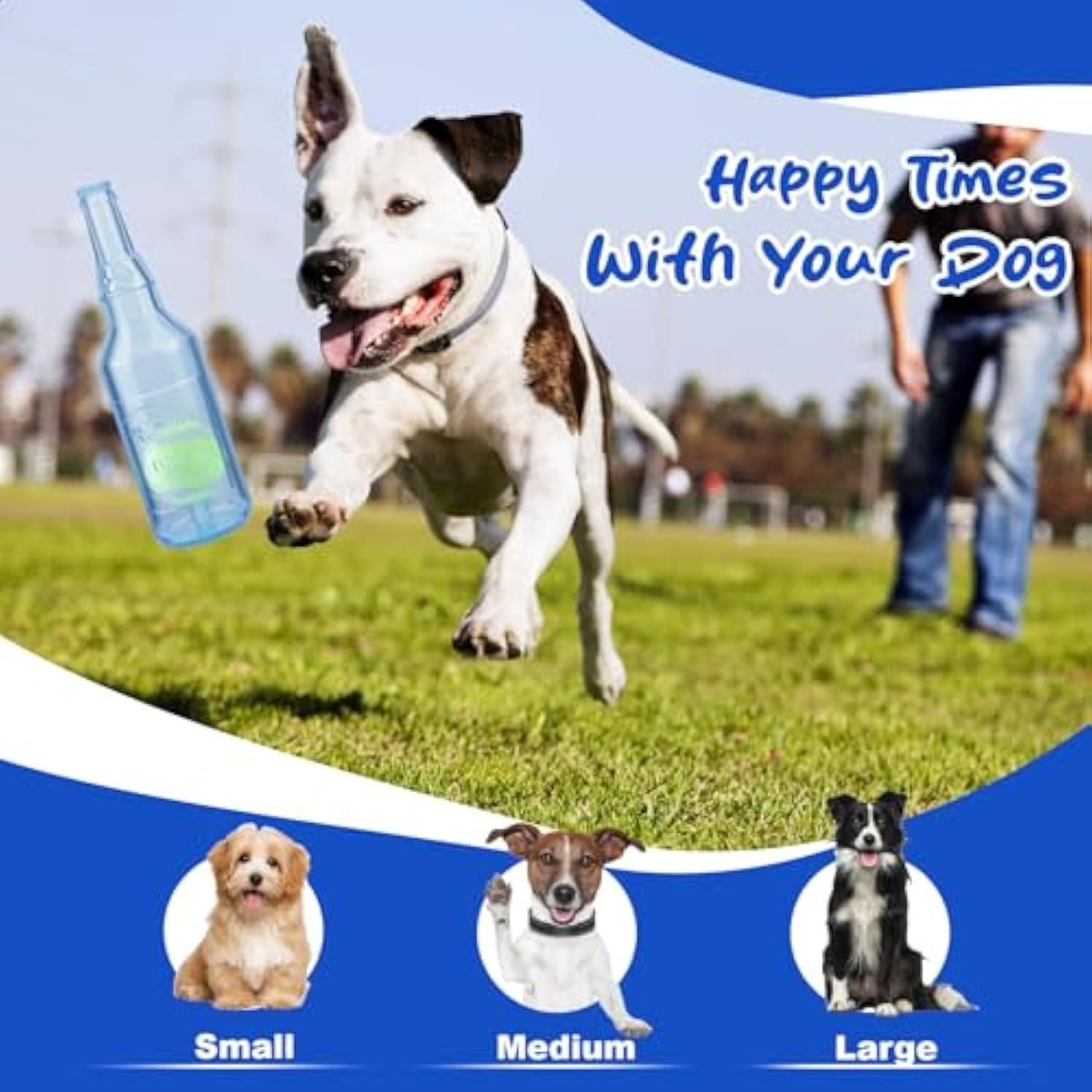 Water Bottle Dog Toy Squeaky Dog Toys For Aggressive Chewers