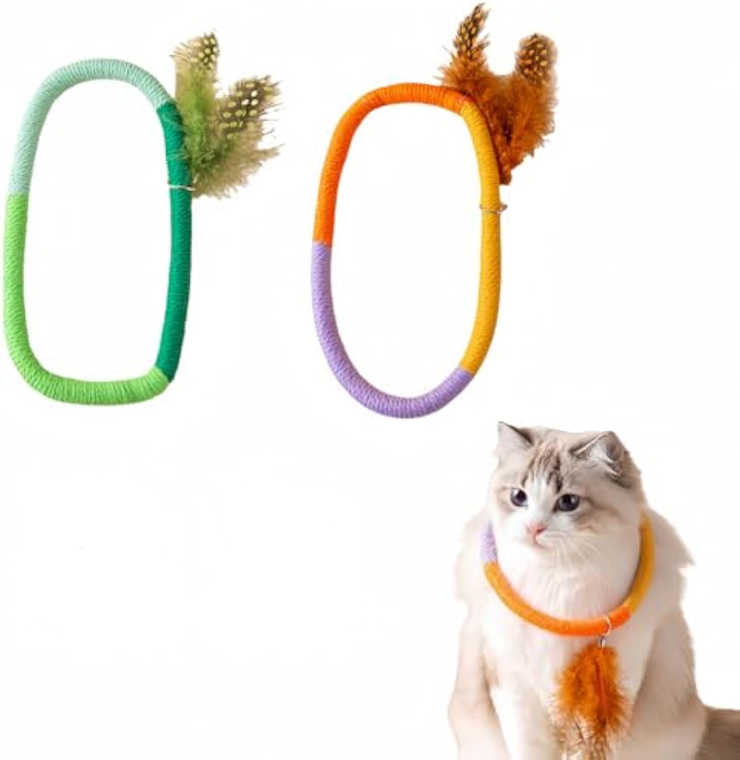 Cotton Rope Cat Toys Catnip Toys With Feather