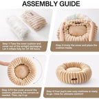 Washable Donut Cat Bed