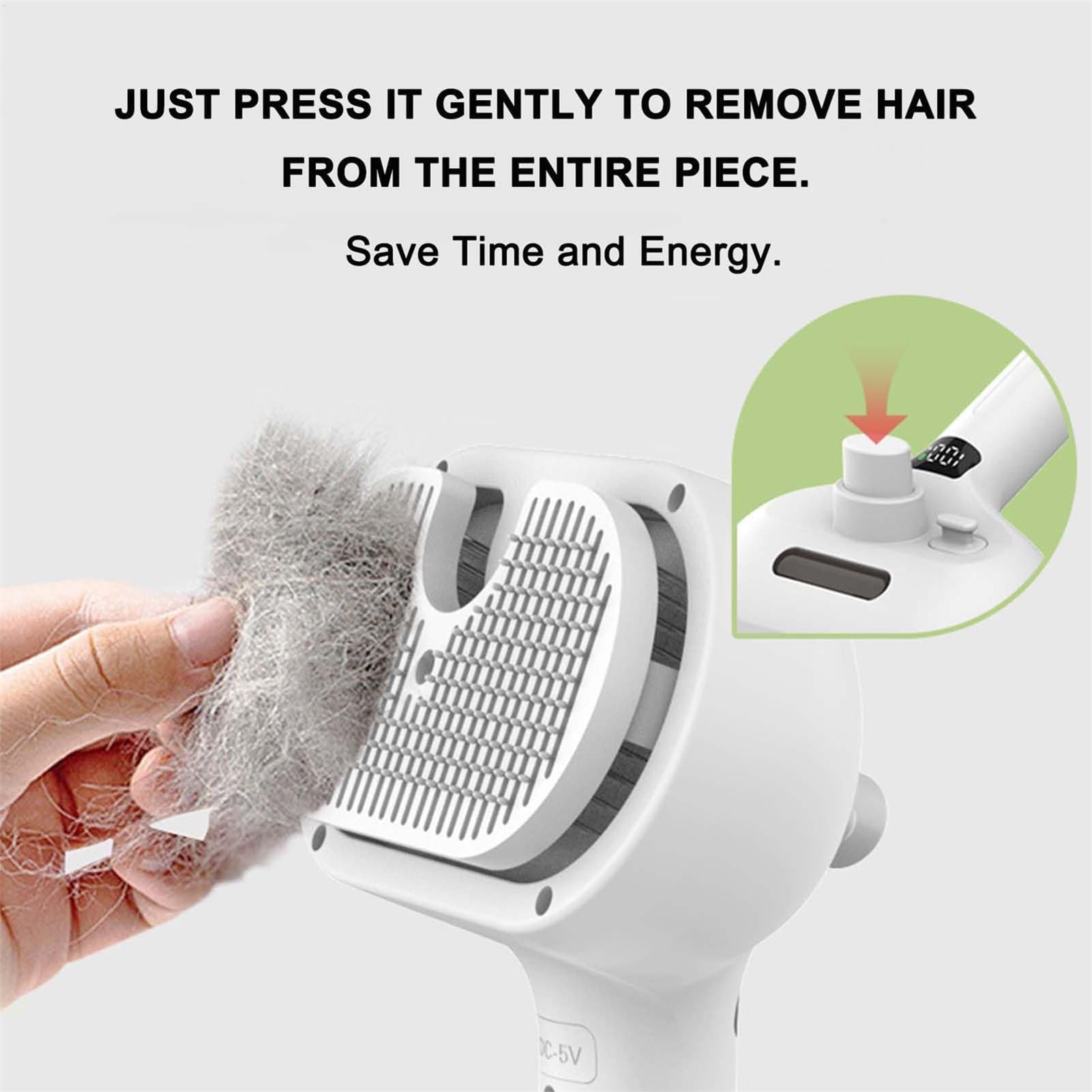 3-in-1 Electric Steam Pet Grooming Brush