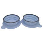 Portable Foldable Double Pet Food Bowls