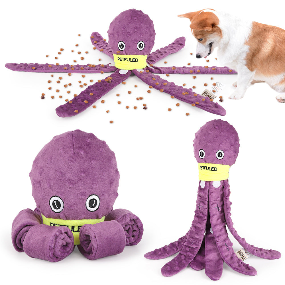 Plush Octopus Dog Snuffle Toy
