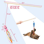 Cat Wand Toys Interactive Cat Toys With Catnip Fish