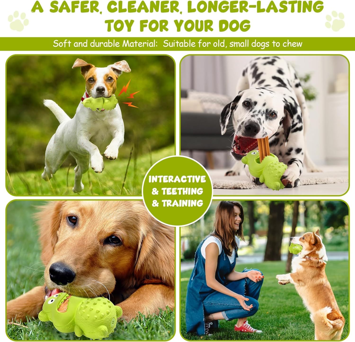 Indestructible Natural Rubber Toys for Chewers