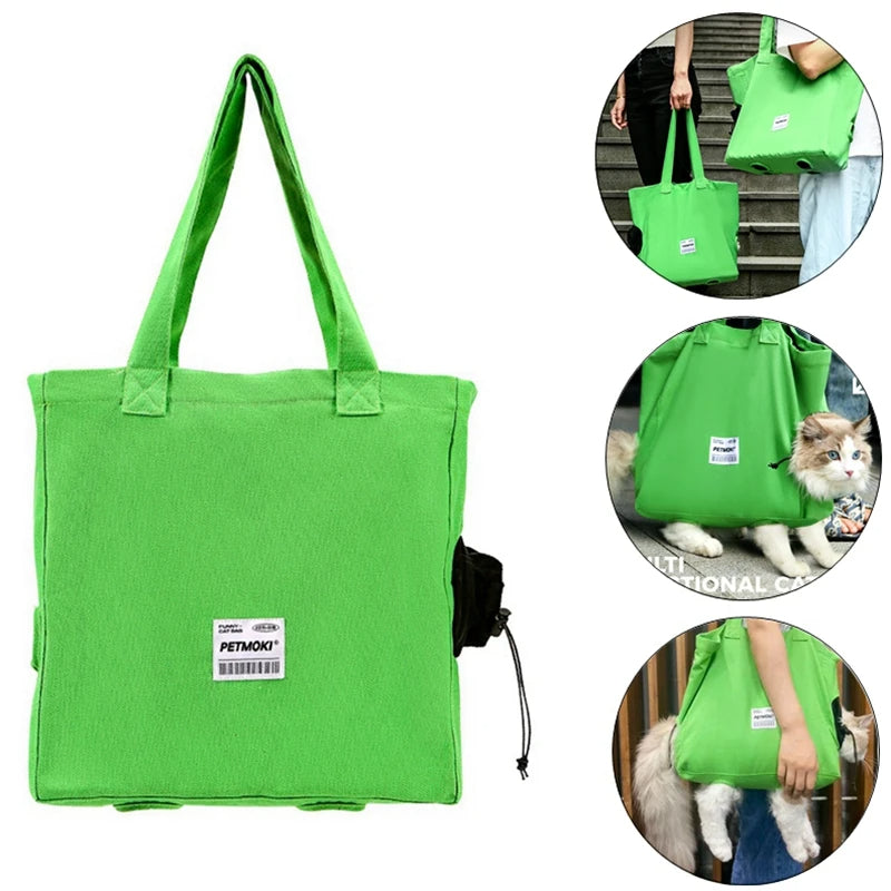 Large Canvas Pet Carrier Shoulder Bag