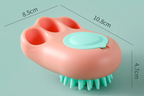 Durable Cat Paw Bath Brush – Fine Foaming Pet Grooming & Massage Brush