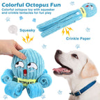 Plush Octopus Dog Snuffle Toy