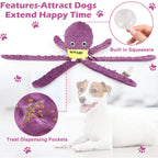 Plush Octopus Dog Snuffle Toy