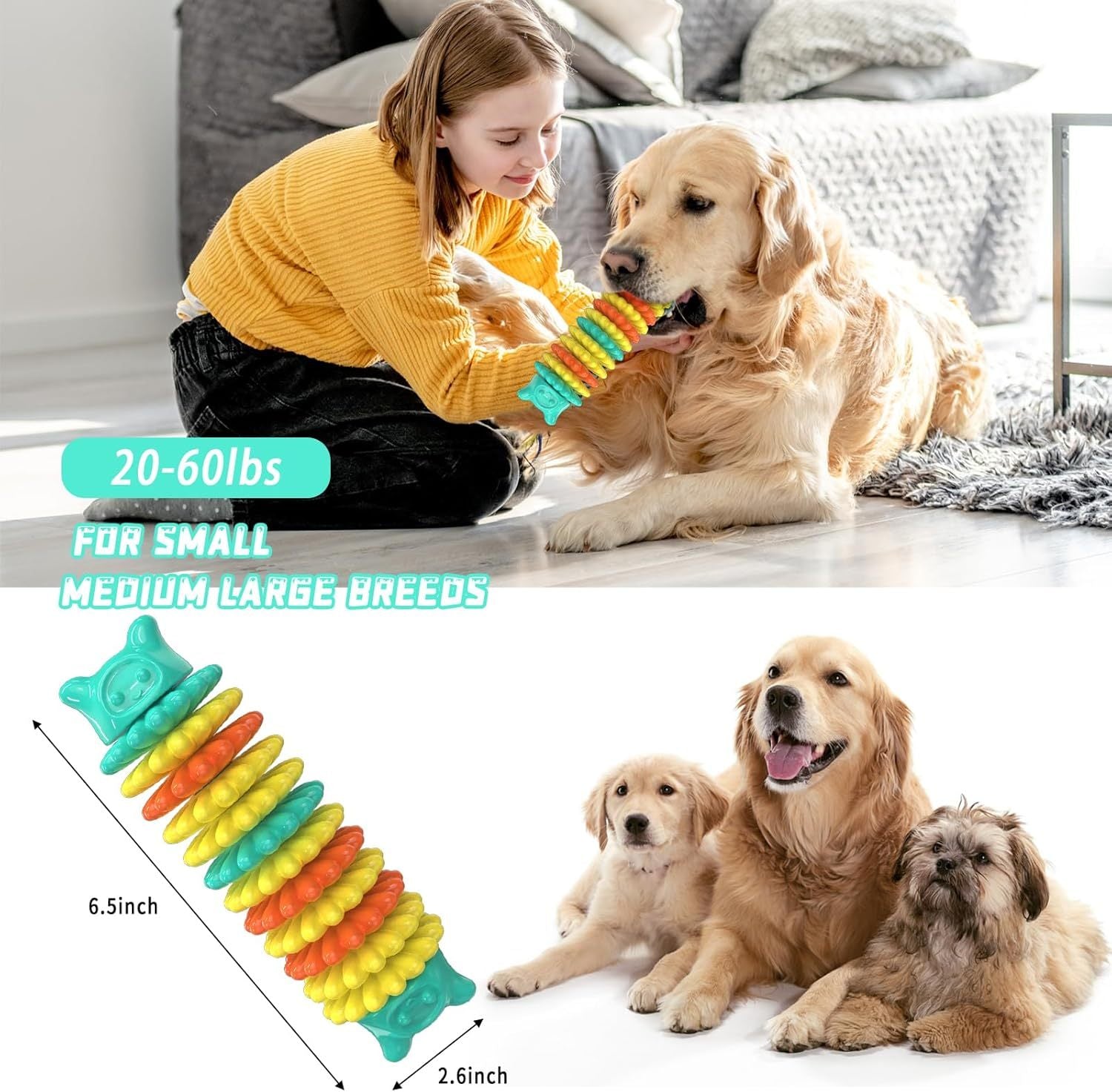 Durable Indestructible Dog Chew Toys for Aggressive Chewers