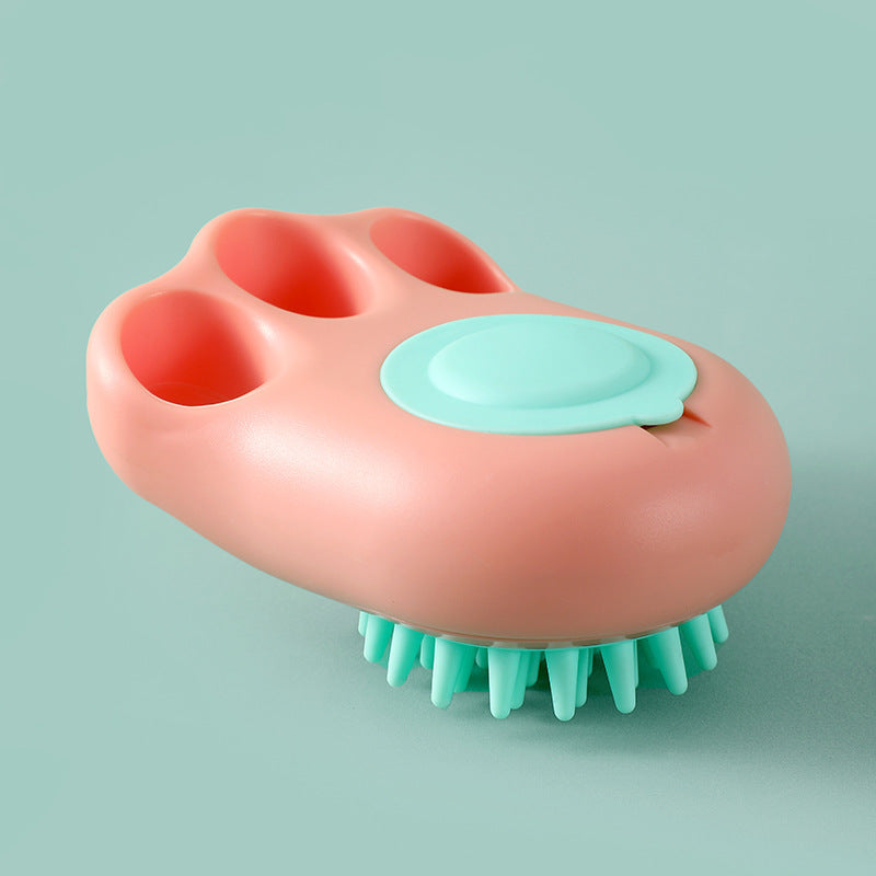 Durable Cat Paw Bath Brush – Fine Foaming Pet Grooming & Massage Brush