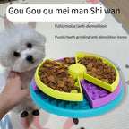Interactive Slow Feeder Puzzle Bowl